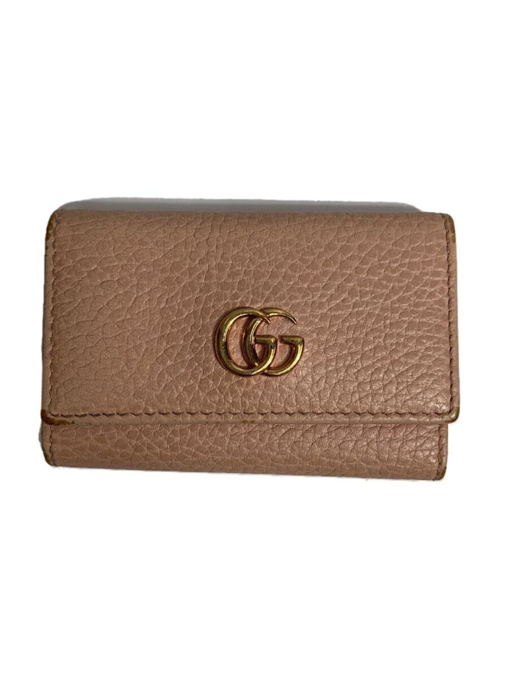 Gucci Key Case Wallet Leather Pink